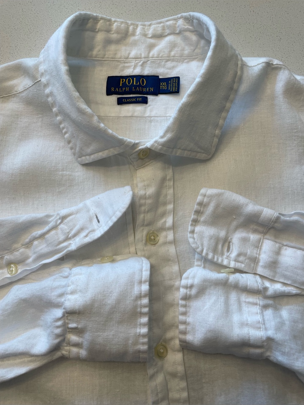 Polo Ralph Lauren - all linen button up shirt Size XXL